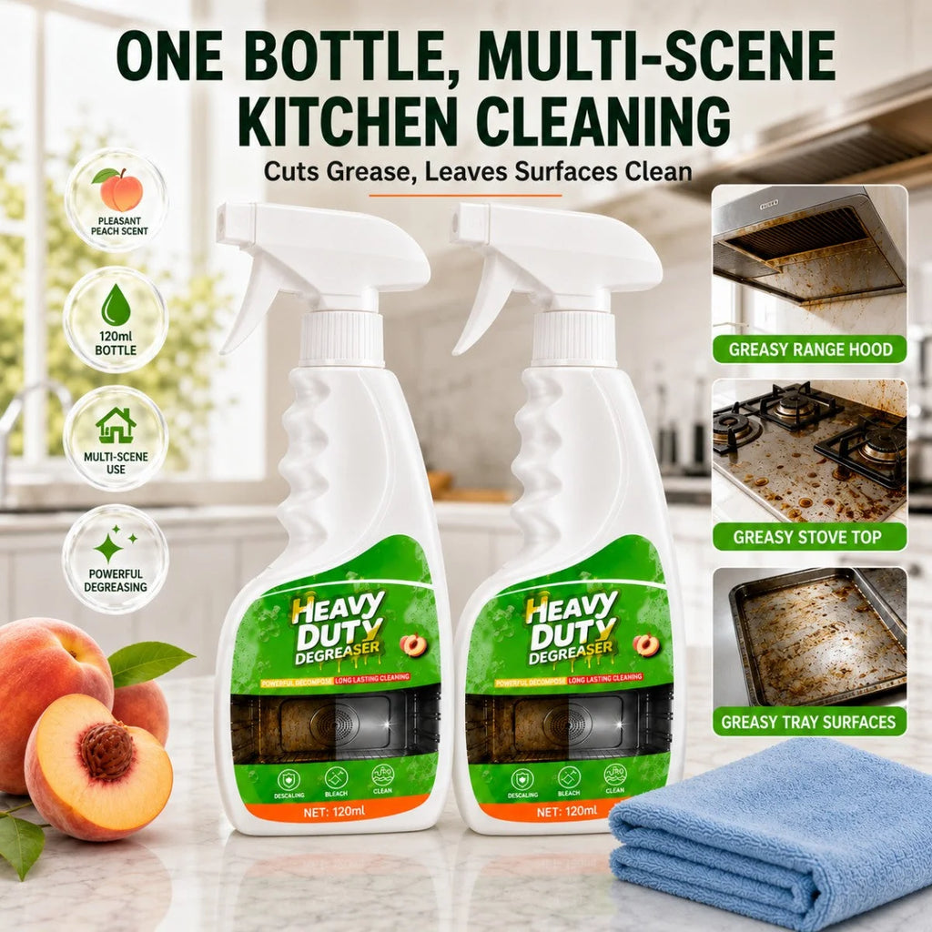 🧽 Heavy-Duty Grease Cleaning Spray – Cut Through Tough Grease Without Endless Scrubbing | Pack Of 2