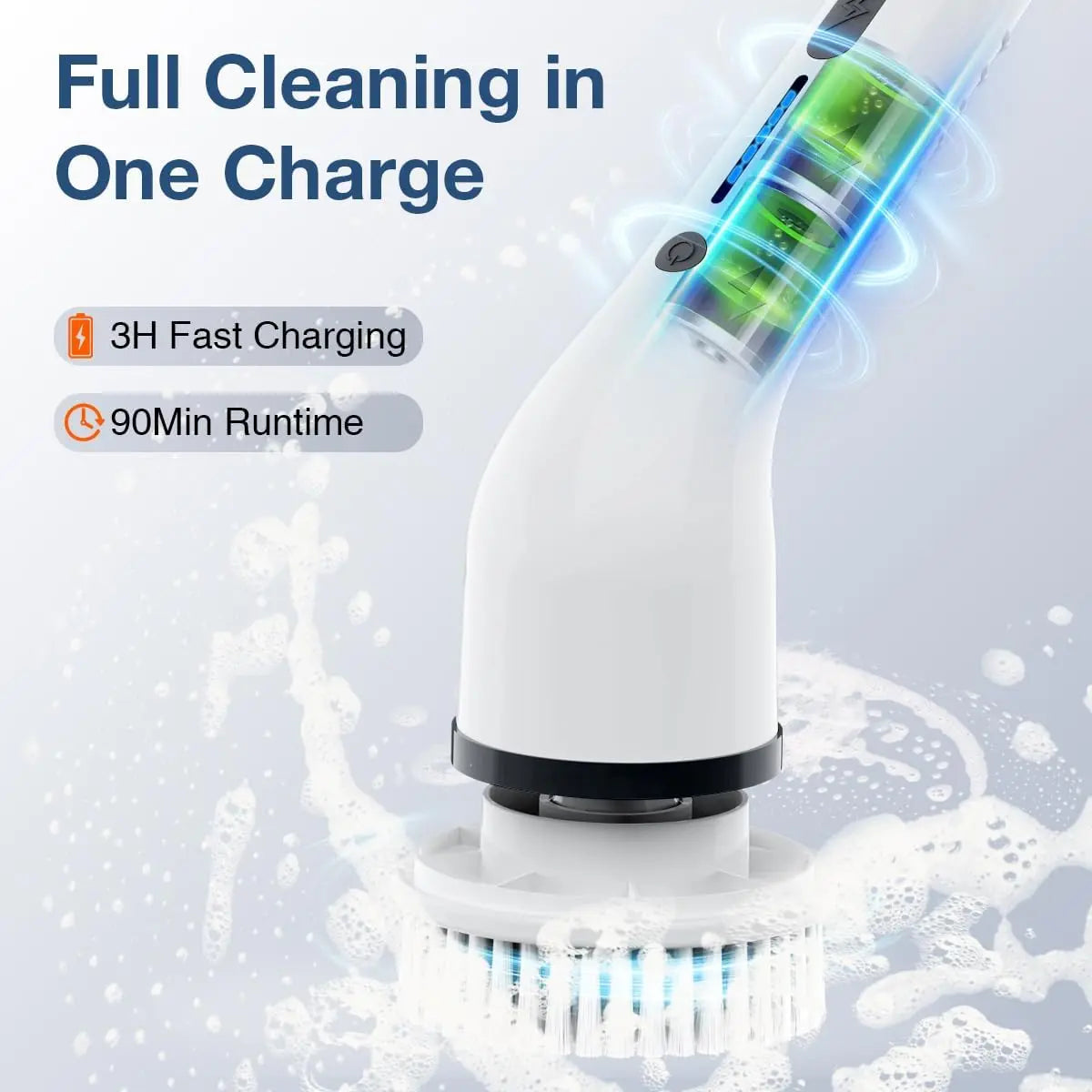Electric Rotating Cleaning Brush (Cordless Shower Scrubber)