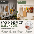🏠50% OFF⏰ Multifunctional sliding hook, drill-free mounting, adjustable, ideal for kitchen & bathroom