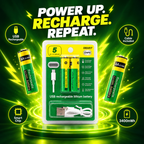 USB-C Rechargeable AA Batteries (Pack of 2) – Charge, Use, Repeat