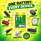 USB-C Rechargeable AA Batteries (Pack of 2) – Charge, Use, Repeat