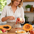 Multi-Functional Vegetable Peeler with Wooden Handle and Bottle Opener Stainless Steel Kitchen Peeler Peeling Tool