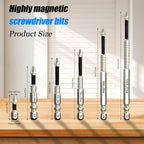 6 Pcs Magnetic Screwdriver Bit Set Electric Drill Screwdrivers Bits Heavy Duty Alloy