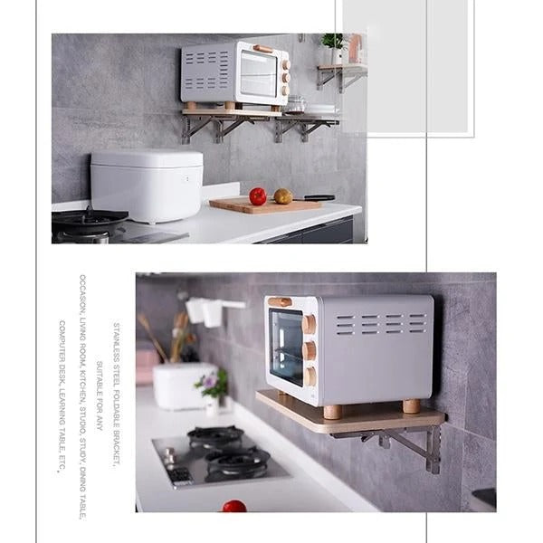 💞50K+ SOLD!💥 Fold in a Second, Declutter Instantly! Multi-use Bracket for a Tidy Kitchen/Study