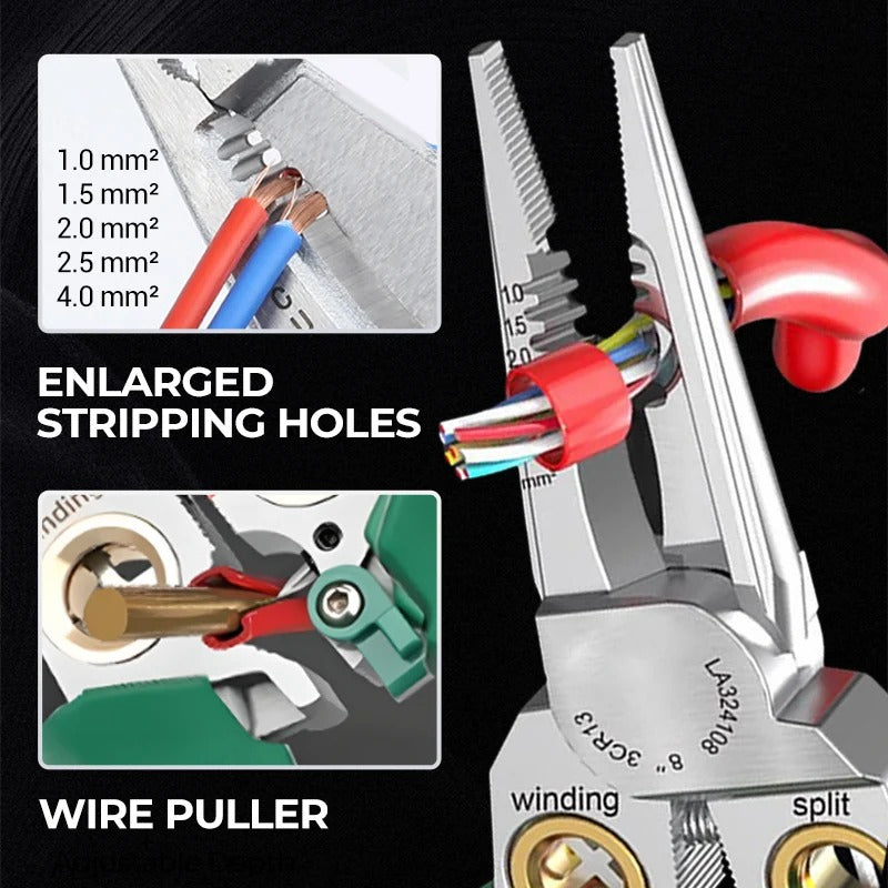🔥8-in-1 Multi-Functional Wire Stripper Scissors With Electrical Test