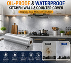 Premium Oil-Proof Waterproof Kitchen Sticker Roll | 5 Powerful Benefits in 1 Cover | Buy 1 Get 1 Free