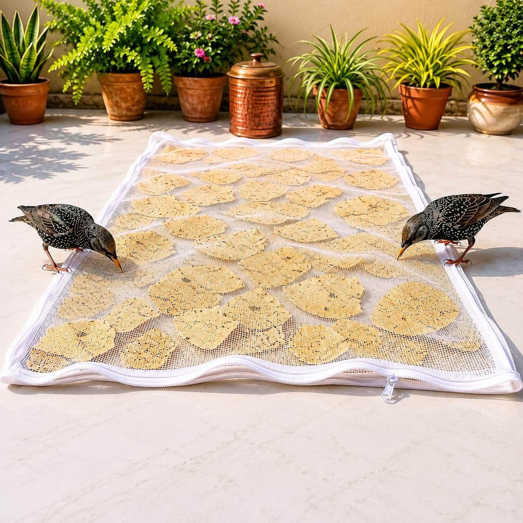 Papad Drying Cloth with Net & Zip