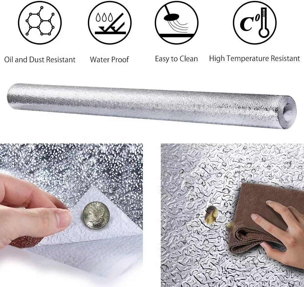 Premium Oil-Proof Waterproof Kitchen Sticker Roll | 5 Powerful Benefits in 1 Cover | Buy 1 Get 1 Free