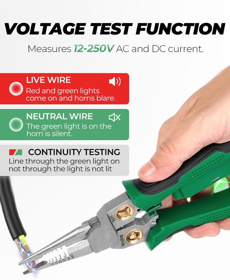 🔥8-in-1 Multi-Functional Wire Stripper Scissors With Electrical Test