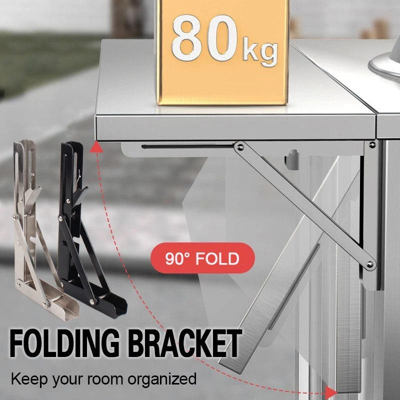 💞50K+ SOLD!💥 Fold in a Second, Declutter Instantly! Multi-use Bracket for a Tidy Kitchen/Study