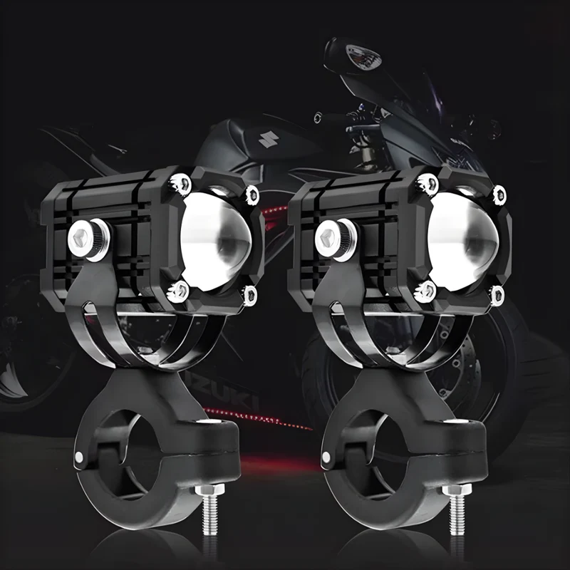 🎉 2026 Sale — Over 40,000 Sold! 🏍️ Universal Motorcycle LED Spotlights – Dual Beam & All-Weather Waterproof 💡