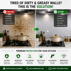 Premium Oil-Proof Waterproof Kitchen Sticker Roll | 5 Powerful Benefits in 1 Cover | Buy 1 Get 1 Free