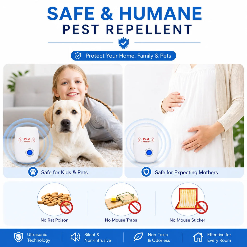 Pest Reject™ – Powerful Ultrasonic Pest Repeller (Buy 1 Get 1 Free)