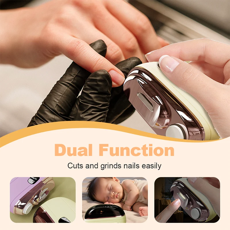 👍3-in-1 Electric Nail Clippers and Polisher🎁 Perfect for All Ages 👵👶