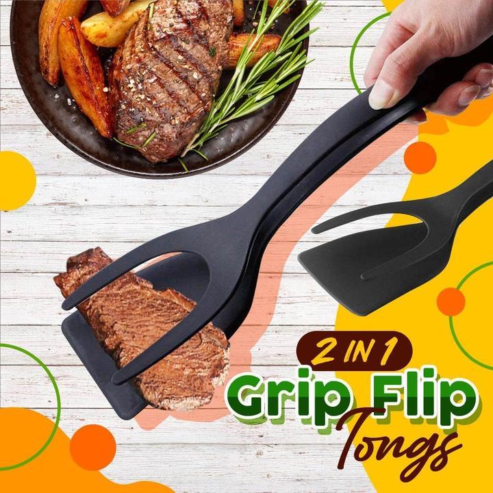 📢📢50% OFF !! ⏰ 2-in-1 Spatula Clip – Heat-Resistant Silicone & Non-Slip Handle – Kitchen Cooking Essential
