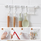 🏠50% OFF⏰ Multifunctional sliding hook, drill-free mounting, adjustable, ideal for kitchen & bathroom