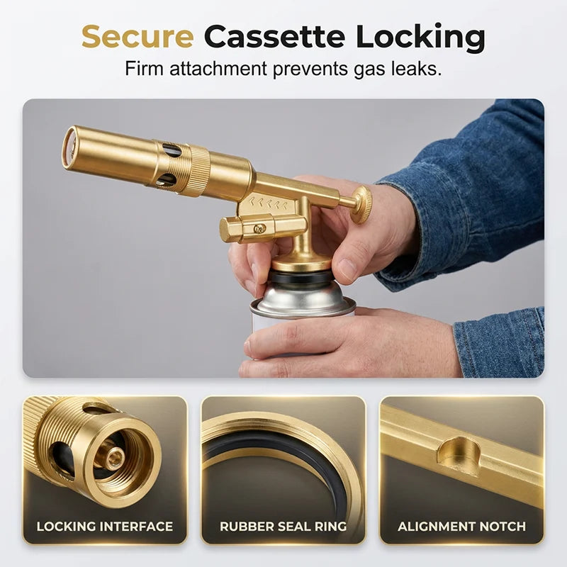 Invertible Butane Torch for Grilling, Searing and Fire Starting
